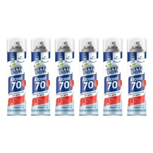 ALCOOL AEROSOL 70° SUPER DOM 170G/300ML