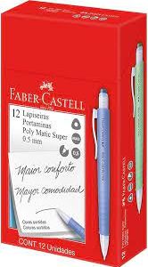 LAPISEIRA 0.5 POLY MATIC SUPER LP05PMS C/12 FABER CASTELL