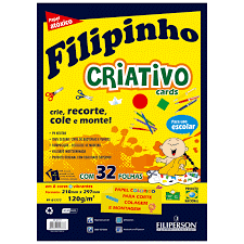 BLOCO CRIATIVO A4 120GR C/32FLS FILIPERSON