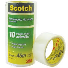 FITA PVC 45X100 TRANSP 5802 C/04 SCOTCH 3M